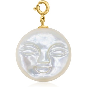 image:imageRossSimons MotherOfPearl Moon Charm in 18kt Gold Over Sterling