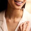 image:imagePure Collection by RossSimons 010 ct tw Diamond InterlockingCircle Necklace in 14kt Yellow Gold 16 inches