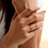 image:imagePure Collection by RossSimons 015 ct tw Diamond Chevron Ring in 14kt Yellow GoldDiamond