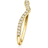 image:imagePure Collection by RossSimons 015 ct tw Diamond Chevron Ring in 14kt Yellow GoldDiamond