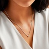 image:imagePure Collection by RossSimons 020 Carat BezelSet Diamond Paper Clip Link Necklace in Sterling SilverDiamond