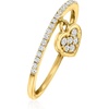 image:imagePure Collection by RossSimons 020 ct tw Diamond Heart Charm Ring in 14kt Yellow GoldDiamond