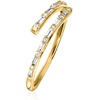 image:imagePure Collection by RossSimons 023 ct tw Diamond Bypass Ring in 14kt Yellow GoldDiamond