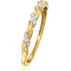 image:imagePure Collection by RossSimons Diamond Twisted Ring in 14kt Yellow GoldDiamond
