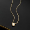 image:imageRossSimons 015 Carat BezelSet LabGrown Diamond Necklace in 18kt Gold Over SterlingDiamond