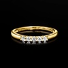 image:imageRossSimons 020 ct tw LabGrown Diamond 5Stone Ring in 18kt Gold Over SterlingDiamond