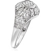image:imageRossSimons 025 ct tw Diamond VintageStyle Milgrain Ring in Sterling SilverDiamond