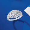 image:imageRossSimons 025 ct tw Diamond VintageStyle Milgrain Ring in Sterling SilverDiamond