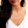 image:imageRossSimons 025 ct tw Pave Diamond Paper Clip Link Necklace in 14kt Yellow GoldDiamond