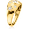 image:imageRossSimons 025 ct tw Scattered LabGrown Diamond Star Ring in 18kt Gold Over SterlingDiamond
