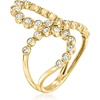 image:imageRossSimons 050 ct tw BezelSet Diamond DoubleLoop Ring in 14kt Yellow GoldDiamond