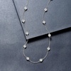 image:imageRossSimons 050 ct tw BezelSet Diamond Station Necklace in 14kt Yellow GoldWhite