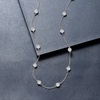 image:imageRossSimons 050 ct tw BezelSet Diamond Station Necklace in 14kt Yellow GoldWhite