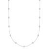 image:imageRossSimons 050 ct tw BezelSet Diamond Station Necklace in 14kt Yellow GoldWhite