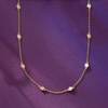 image:imageRossSimons 050 ct tw BezelSet Diamond Station Necklace in 14kt Yellow GoldWhite