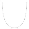 image:imageRossSimons 050 ct tw BezelSet Diamond Station Necklace in 14kt Yellow GoldWhite