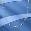 image:imageRossSimons 050 ct tw BezelSet Diamond Station Necklace in 14kt Yellow GoldWhite