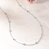 image:imageRossSimons 050 ct tw BezelSet Diamond Station Necklace in 14kt Yellow GoldWhite