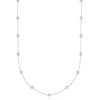image:imageRossSimons 050 ct tw BezelSet Diamond Station Necklace in 14kt Yellow GoldWhite