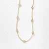 image:imageRossSimons 050 ct tw BezelSet Diamond Station Necklace in 14kt Yellow Goldyellow gold