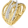 image:imageRossSimons 050 ct tw Diamond Beaded Highway Ring in 14kt Yellow GoldDiamond