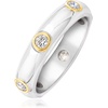 image:imageRossSimons 060 ct tw BezelSet LabGrown Diamond Ring in Sterling Silver and 18kt Gold Over SterlingDiamond