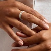 image:imageRossSimons 075 ct tw Yellow and White Diamond 3Row Ring in 14kt White Golddiamondcolored