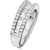 image:imageRossSimons 100 ct tw Baguette and Round Diamond Ring in Sterling Silver Size 7
