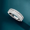 image:imageRossSimons 100 ct tw Baguette and Round Diamond Ring in Sterling Silver Size 7