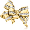 image:imageRossSimons 100 ct tw Diamond DoubleBow Ring in 18kt Gold Over SterlingDiamond