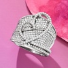 image:imageRossSimons 140 ct tw Diamond Heart Ring in Sterling SilverDiamond