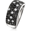 image:imageRossSimons 150 ct tw Black and White Diamond Ring in Sterling Silverdiamondcolored
