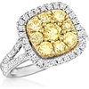 image:imageRossSimons 150 ct tw Yellow and White Diamond Ring in 14kt 2Tone GoldDiamond