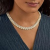 image:imageRossSimons 200 ct tw Diamond Collar Necklace in 18kt Gold Over SterlingDiamond