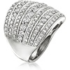 image:imageRossSimons 200 ct tw Diamond MultiRow Ring in Sterling SilverDiamond