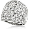image:imageRossSimons 200 ct tw Diamond MultiRow Ring in Sterling SilverDiamond