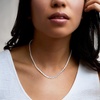 image:imageRossSimons 300 ct tw Graduated LabGrown Diamond Tennis Necklace in Sterling SilverDiamond