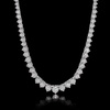 image:imageRossSimons 500 ct tw Graduated LabGrown Diamond Tennis Necklace in Sterling SilverDiamond