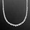 image:imageRossSimons 500 ct tw Graduated LabGrown Diamond Tennis Necklace in Sterling SilverDiamond