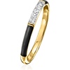 image:imageRossSimons Black Enamel Ring With Diamonds in 18kt Gold Over SterlingDiamond