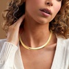 image:imageRossSimons Italian 8mm Silver and 14kt GoldPlated Reversible Omega NecklaceNo Gemstone