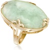 image:imageRossSimons Jade Ring in 18kt Gold Over Sterling Size 8