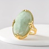 image:imageRossSimons Jade Ring in 18kt Gold Over Sterling Size 8