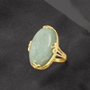 image:imageRossSimons Jade Ring in 18kt Gold Over Sterling Size 8