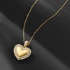 image:imageRossSimons Pure Collection 015 ct tw Diamond Heart Pendant Necklace in 14kt Yellow GoldDiamond