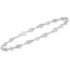 image:imageRossSimons Sterling Silver NavetteStyle Openwork Anklet 10 inches