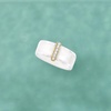 image:imageRossSimons White Ceramic and 10 ct tw Diamond Ring With 14kt Yellow GoldDiamond