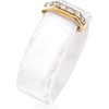 image:imageRossSimons White Ceramic and 10 ct tw Diamond Ring With 14kt Yellow GoldDiamond