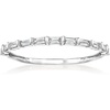 image:imagePure Collection by RossSimons 020 ct tw Baguette Diamond Ring in Sterling SilverDiamond
