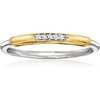 image:imagePure Collection by RossSimons Diamond Ring in Sterling Silver and 14kt Yellow GoldDiamond